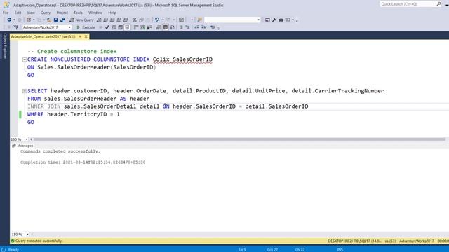 TSQL Execution Plan Operator - Adaptive Join смотреть онлайн