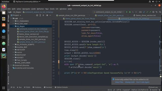 Python Tutorial: Learn to Save Cisco command Output to Text file | Regex Parser Part 2 смотреть онлайн