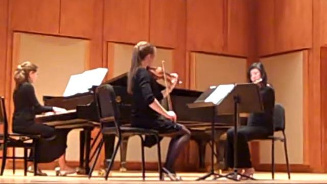 Sonate for Flute, Violin and Piano, B. Martinu, Longy, Jan 2011