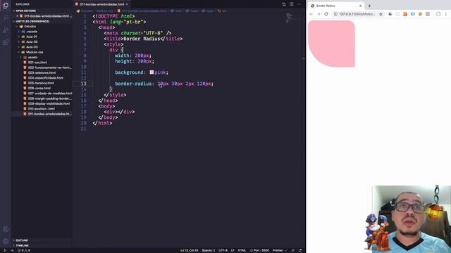 [ Curso Front-end ] Border radius [ Css ] смотреть онлайн