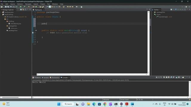 Java tutorial for beginners || First Java Program || Getting started with Java смотреть онлайн