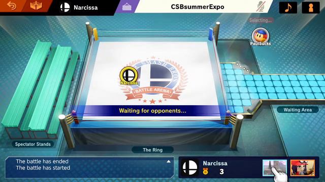 Narcissa (Mii Swordfighter) vs PaulSucksAtGame (Lucas, Samus) смотреть онлайн