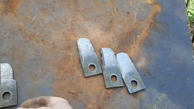Ножи для косилки кр-05 Нева из полосы. Своими руками. смотреть онлайн