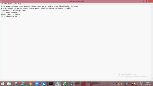 NIVEN NUMBER IN JAVA CLASS IX STUDENTS смотреть онлайн