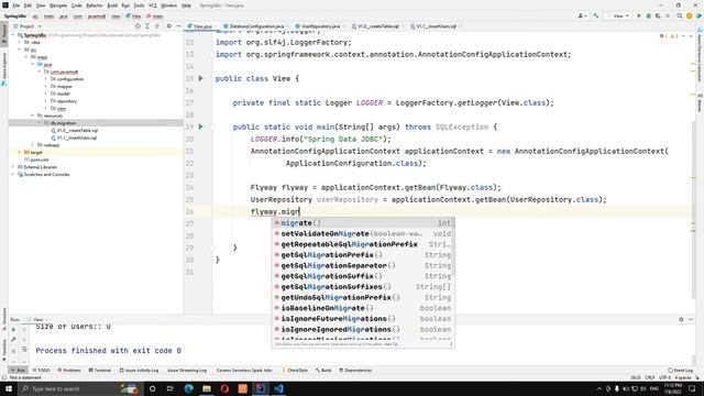 07 – نقل البيانات من اسكريبت الى قاعده البيانات Flyway Database Migration for real projects смотреть онлайн
