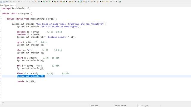Data Types In Java Program |What Is Data Types In Java ? #75dayshardchallenge 5/75 #javaprogramming смотреть онлайн