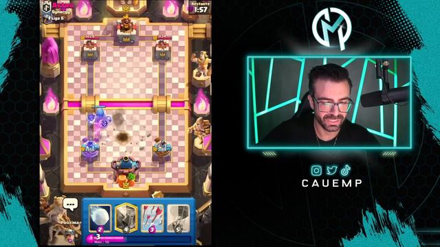 NOVO DECK DE GIGANTE ESQUELETO COM BALAO E MINEIRO NO CLASH ROYALE! смотреть онлайн