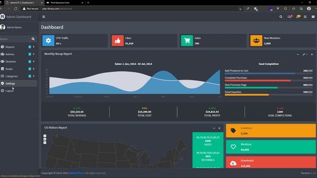 #14. PHP library management - admin dashboard, template mastering смотреть онлайн