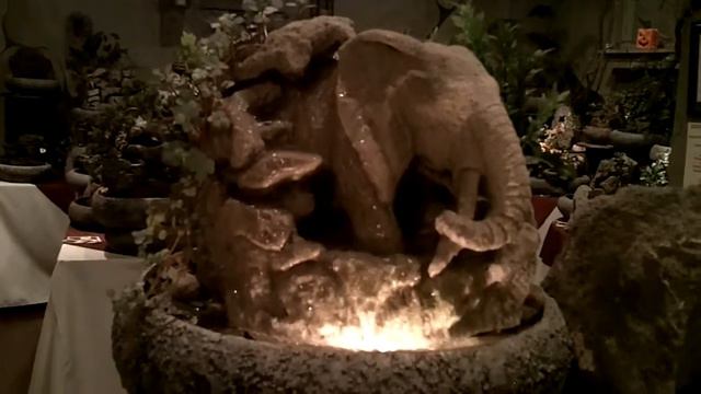 Natural Creations, Inc Hand-sculpted Indoor Fountain by Charles Kern "Elephant Small Lotus" #145 смотреть онлайн