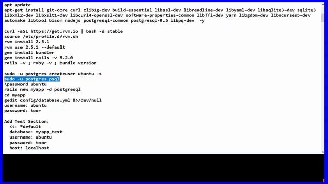 How To Setup Ruby On Rails Development with Postgresql On Ubuntu 18.04 смотреть онлайн