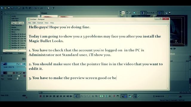 How to fix Magic Bullet Looks "Errors" in Sony Vegas Pro 13 смотреть онлайн