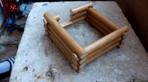 мини СРУБ из ДЕРЕВА DIY |  small wooden house