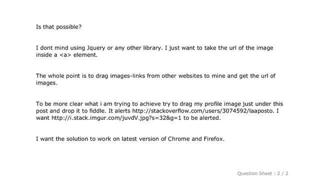 jQuery : Drag and Drop: How to get the URL of image being dropped if image is a link (not the url o смотреть онлайн