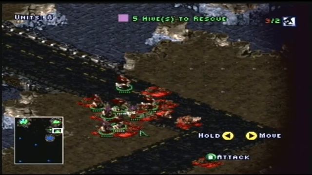 N64 Starcraft Zerg Brood War walkthrough ''Vile Disruption'' смотреть онлайн