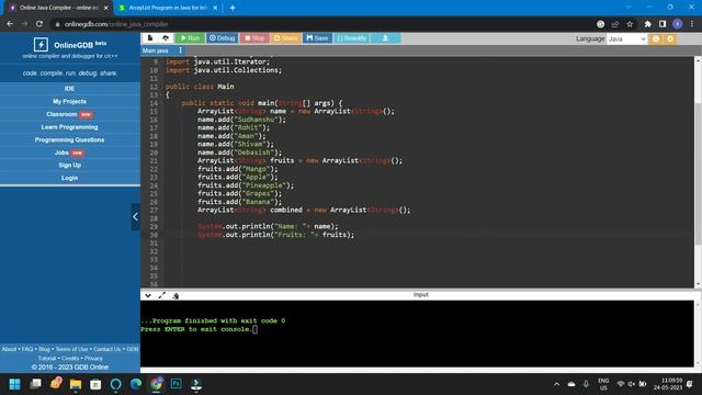 Merge 2 ArrayList Program in Java [Hindi] | Java in Hindi смотреть онлайн