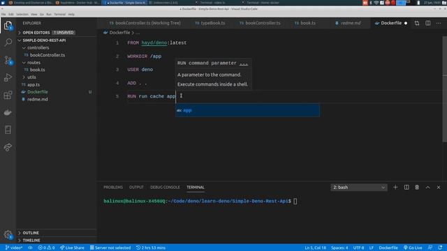 Docker-izing a Deno API - Tutorial смотреть онлайн