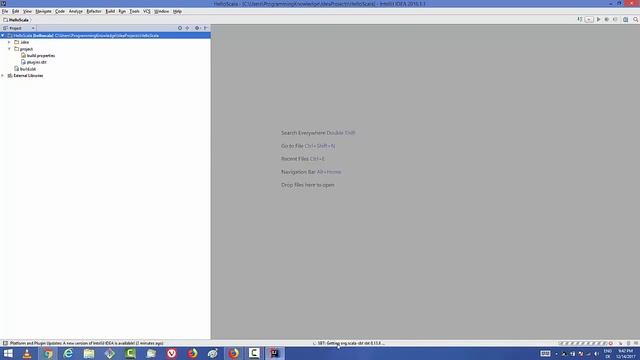 How to setup Scala on Intellij IDEA IDE + First SBT/Scala project смотреть онлайн