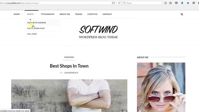 SoftWind - SEO Friendly WordPress Blog Theme смотреть онлайн