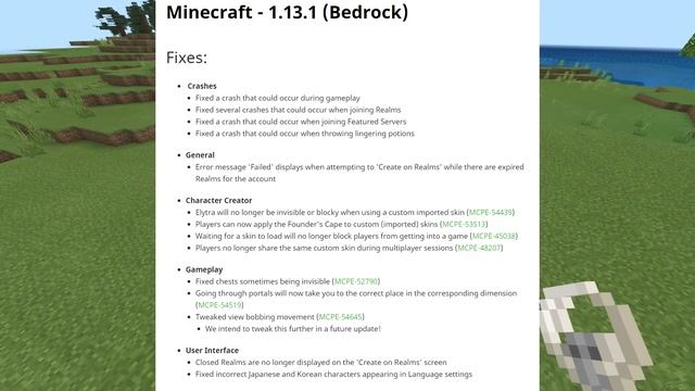 Minecraft Bedrock 1.13.1 OUT NOW ! NETHER PORTAL FIX ! [ Change Log ] MCPE / Xbox / Windows 10 смотреть онлайн