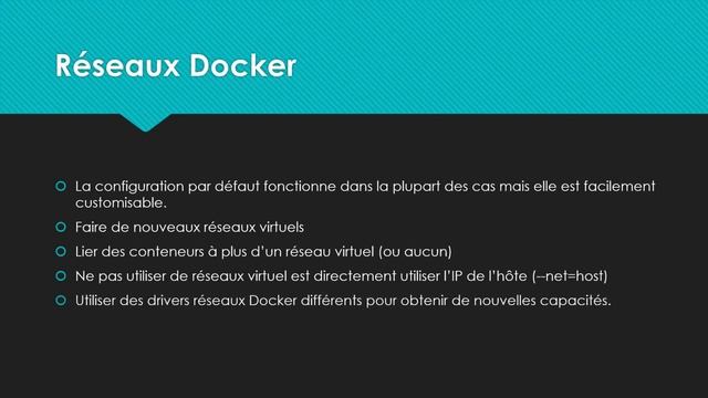 Apprendre Docker 3-9 Concepts Réseaux смотреть онлайн