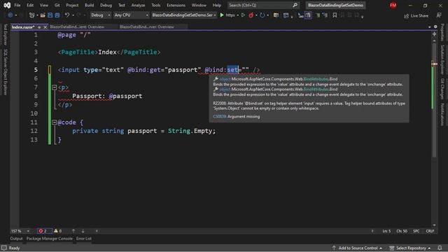 Blazor .NET 7 - The New Get and Set Modifiers for Data Binding - A Simple Example смотреть онлайн
