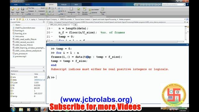 L005: Voiced/Unvoiced/Silence detection and Silence Removal смотреть онлайн