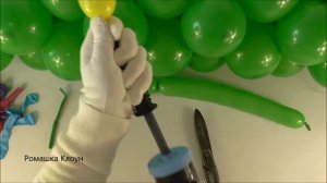 ПОЛЯНКА ИЗ ШАРОВ С ЦВЕТАМИ своими руками How to Make a Balloon Garland With Flowers TUTORIAL