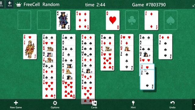 Freecell (playing card game) || Freecell solitaire смотреть онлайн