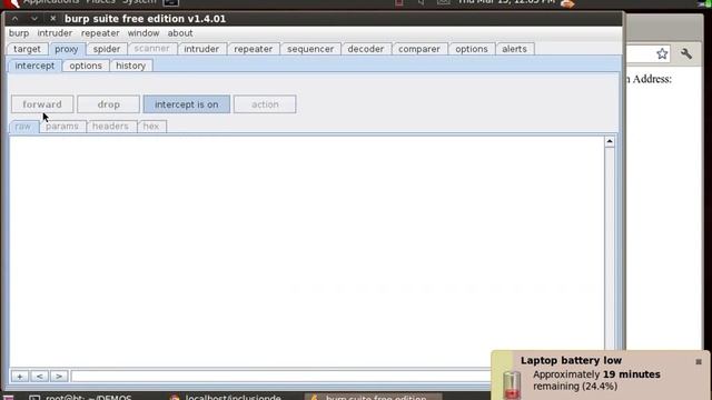 HTTP POST PHP Command Injection Demo 2 - using BURP to inject the non editable forms смотреть онлайн