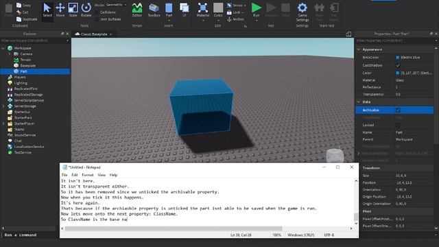 Properties - Roblox Studio Ep. 2 смотреть онлайн