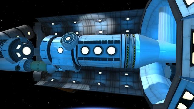 The Cathedral of Light orbital shipyard, and interplanetary ship Orphan Star [KSP 1.4.3] смотреть онлайн