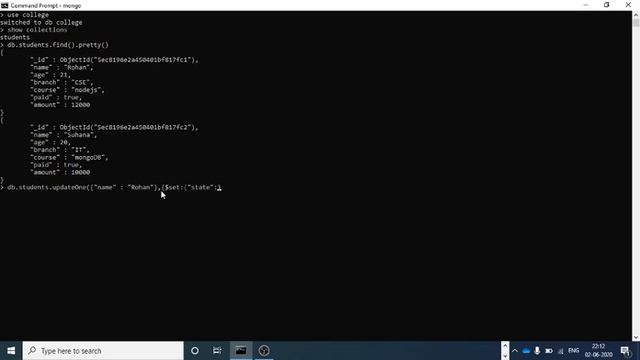 MongoDB Embedded Documents смотреть онлайн