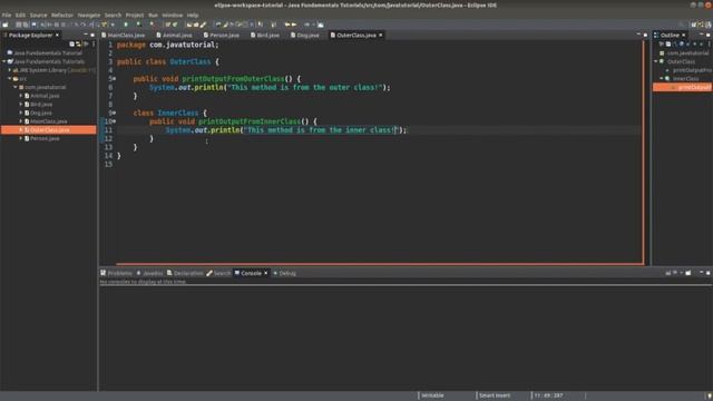 Java Fundamentals Tutorial for Beginners - Inner Classes смотреть онлайн