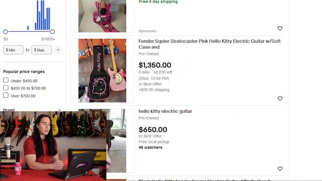 Hello Kitty Guitar Prices SKYROCKETING (and now there's even counterfeit ones!) смотреть онлайн