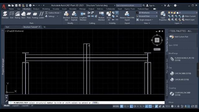 Plant 3d Tutorial For Structure Modeling |Structure modifying |Part 2| смотреть онлайн
