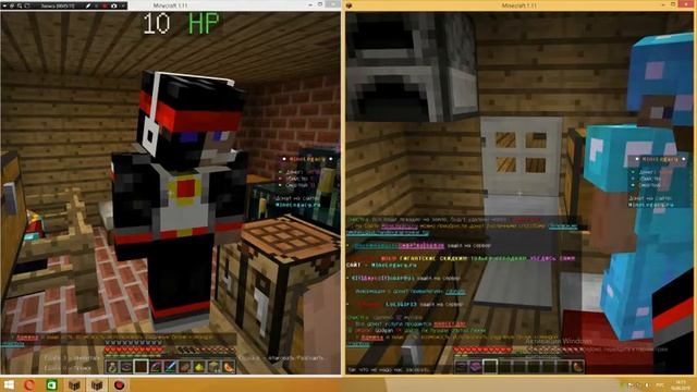 играем splitscreen майнкрафт пк на серверах смотреть онлайн