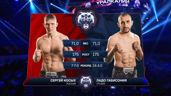 URAL FC: Ладо ГАБИСОНИЯ VS Сергей КОСЫХ (весовая категория 70 кг)