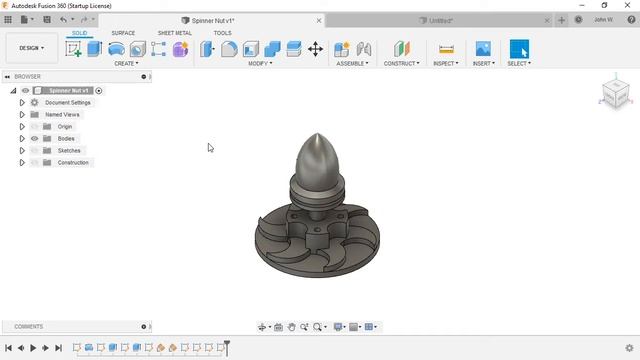 2-Starting a Sketch on a Plane/Face for Fusion 360 смотреть онлайн