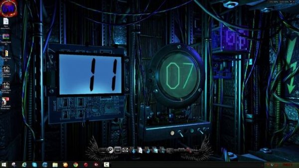Digital Clock 3D-screensaver and animated desktop wallpaper