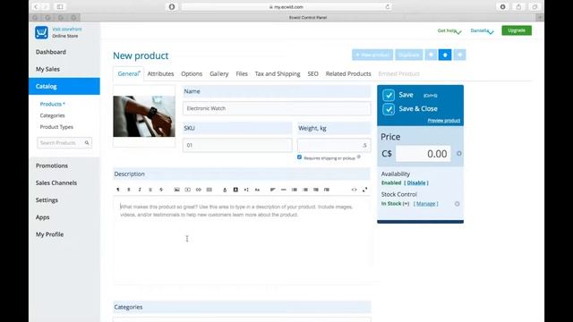 Add Products to Your Ecwid Store Part #1 смотреть онлайн