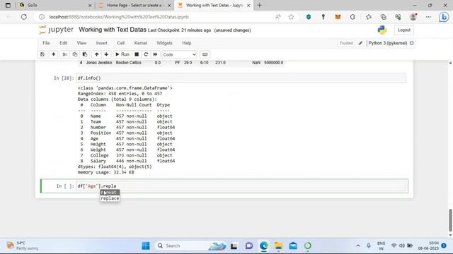 Session12 : Working with Text Data in Pandas DataFrame смотреть онлайн