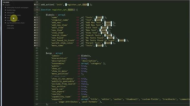 Sublime Text Snippet - Wordpress Custom Post Type Plugin смотреть онлайн