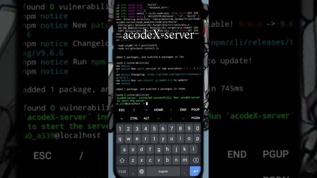 How to install acodeX extension in Acode (open Termux terminal in Acode) смотреть онлайн