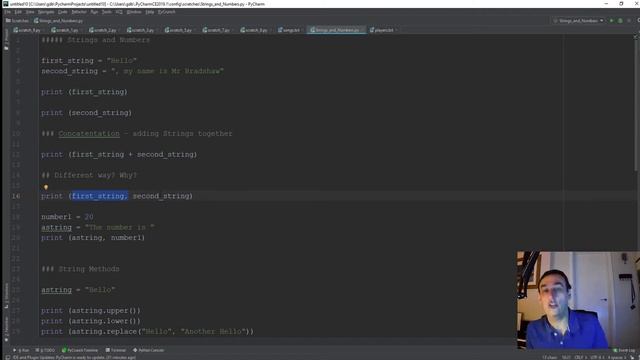 Python Lesson 2 - Strings for beginners What is a String? The index in a String смотреть онлайн