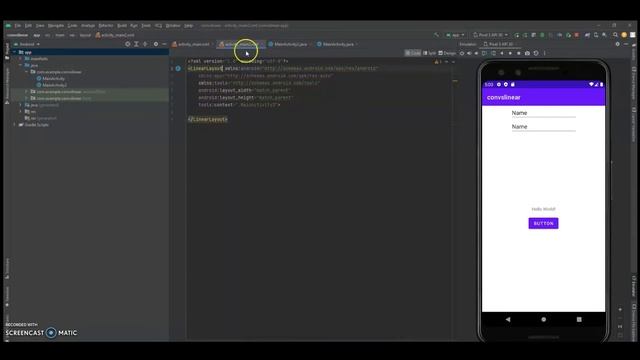 Difference between constraint layout and linear layout in android studio in hindi ?? #5 смотреть онлайн