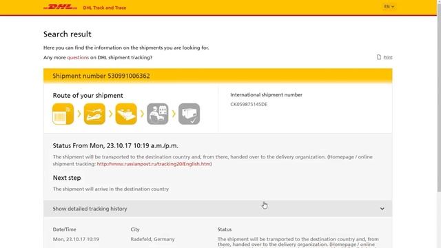Отслеживание посылки смотреть онлайн