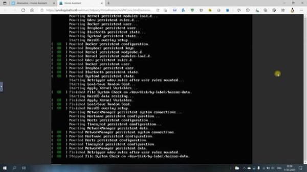 Установка Home Assistant OS на Synology NAS