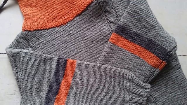 Сумка \ Детская толстовка \ Вяжем спущенный рукав сверху смотреть онлайн