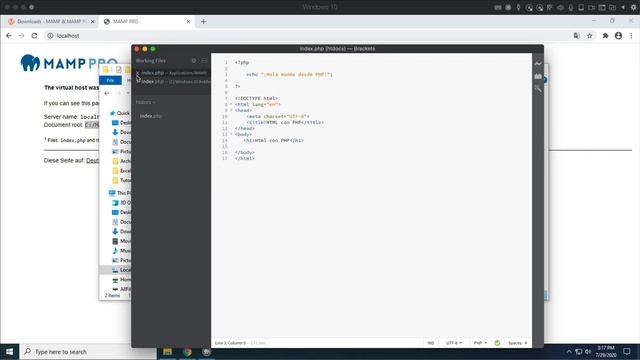Cómo instalar y poner en modo de prueba o "debugging" MAMP en Windows 10 смотреть онлайн