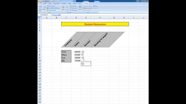 How to insert a check (tick) box in Excel cells using the Developer tab смотреть онлайн